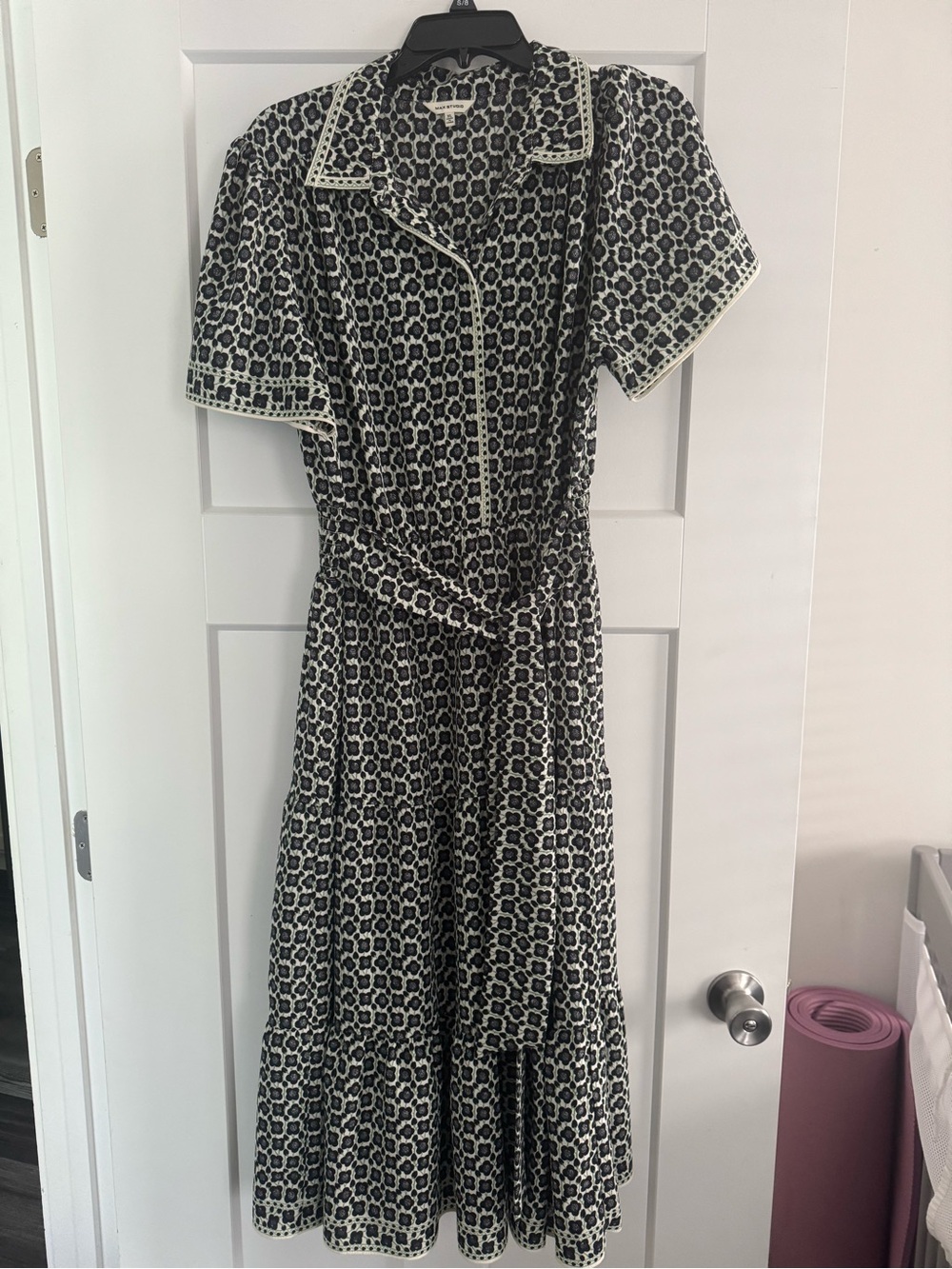 MAX STUDIO XL BLACK FLORAL MAXI DRESS